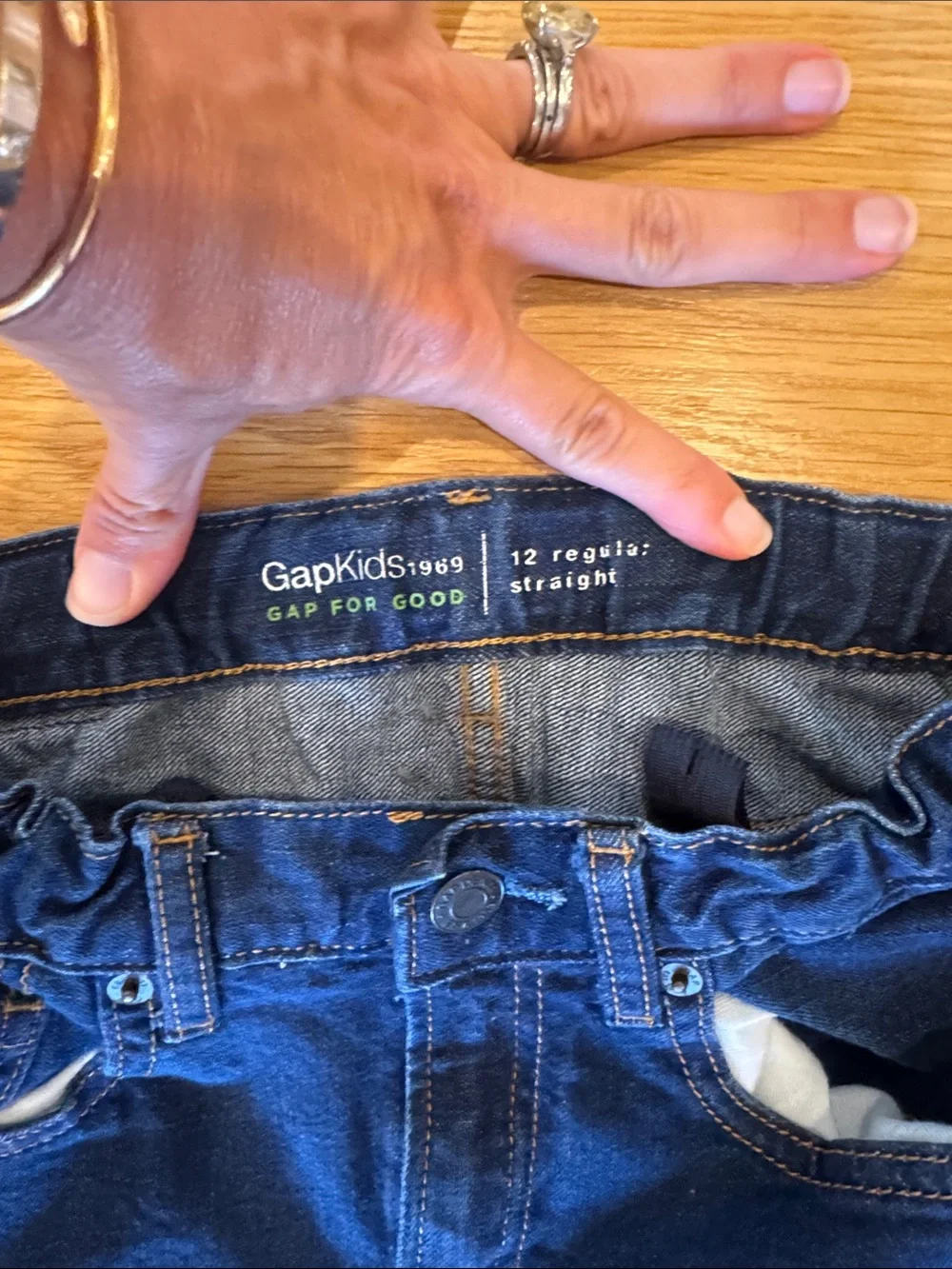 GAP Kids Dark & Medium Blue Denim Jeans Bundle Size 12